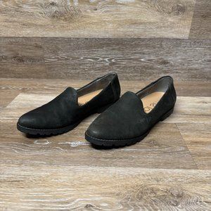 Me Too Cairo Casual Loafers Black Leather Women's Size 10M